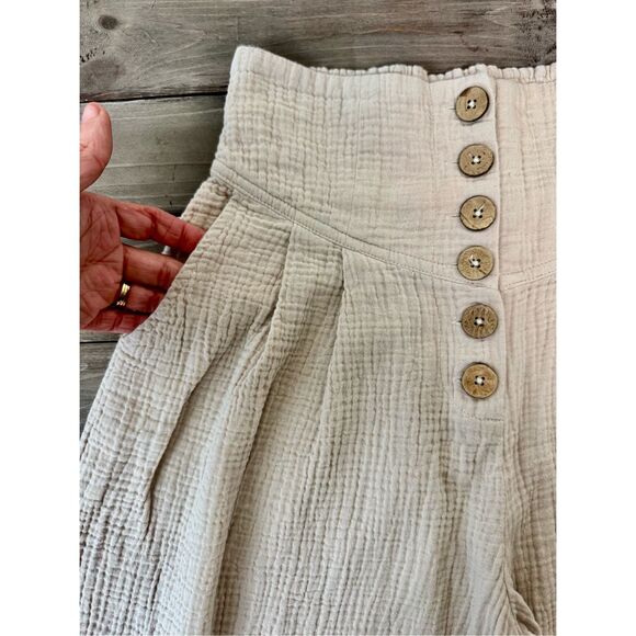 Charlie Paige Wide Leg Resort Pant Cotton and Pockets Size Small - Picture 7 of 11